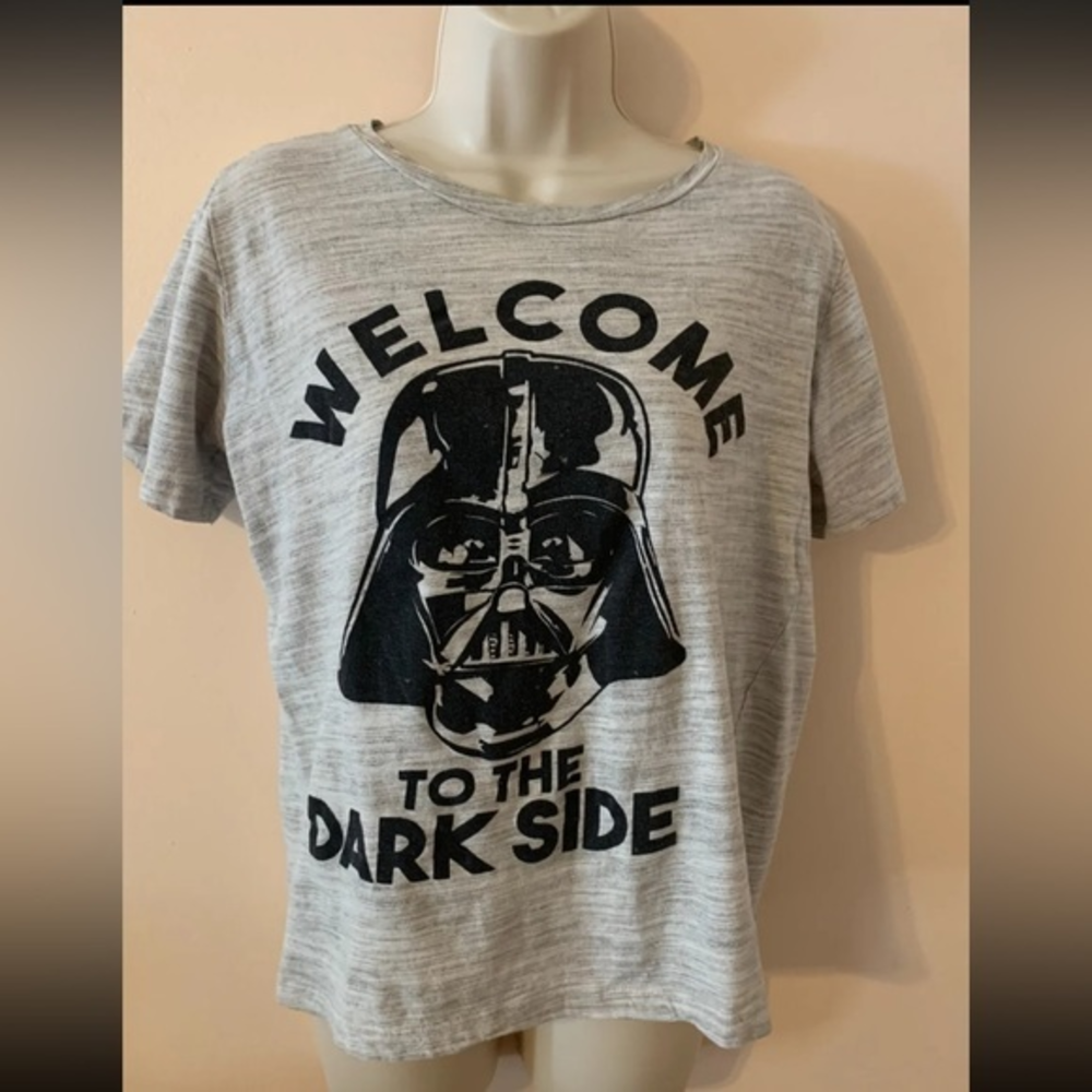 Vintage Womens‎ Star wars Darth Vadar Welcome to the Dark Side Large 11-13 shirt